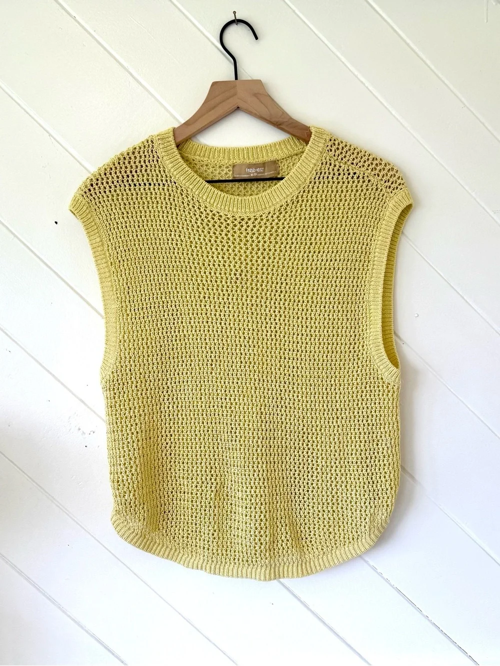 Free People Connor Muscle Tee open weave top